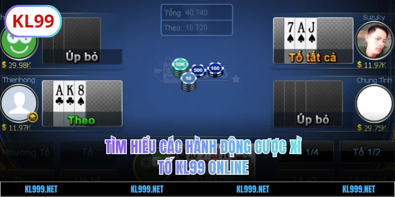 Tìm hiểu hành động cược Xì Tố online